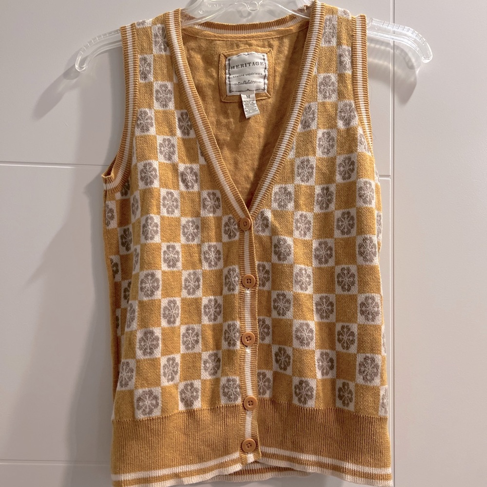 Vintage button down vest